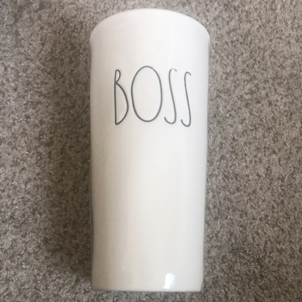 Rae Dunn “Boss” tumbler
